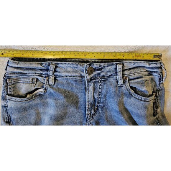 Silver Jeans Womens 30 x 31 Suki Mid Rise Skinny Super Stretch Light Wash - Picture 8 of 13